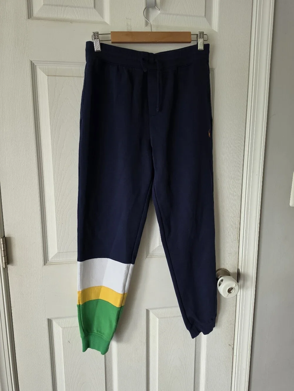 Polo Ralph Lauren Double-Knit Quarter-Zip Sweatshirt And Jogger Set Size Large L